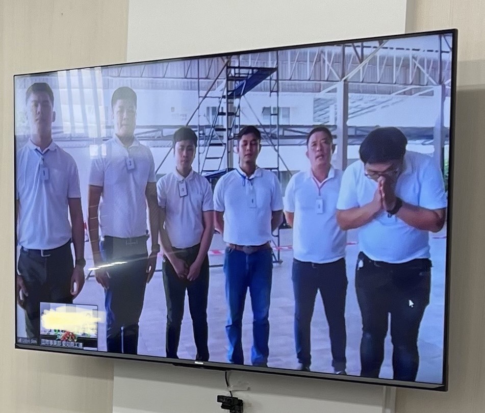 タイ技能実習生 とび職種 オンライン面接